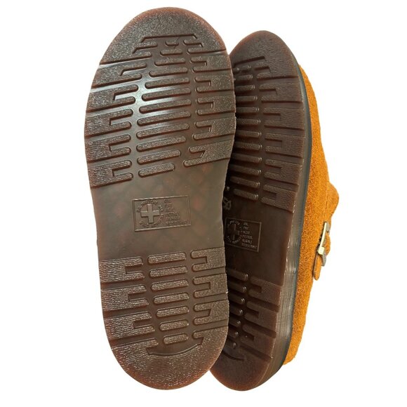 Dr. Martens Isham Tan Suede Fur-Lined Slip-On Shoes US 10 Men 11 Women New NWOT - Picture 5 of 8